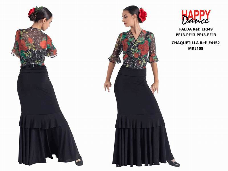 Happy Dance. Jupe Flamenca pour Femme, pour Entrainements ou Représentation. Ref. EF349PF13PF13PF13PF13